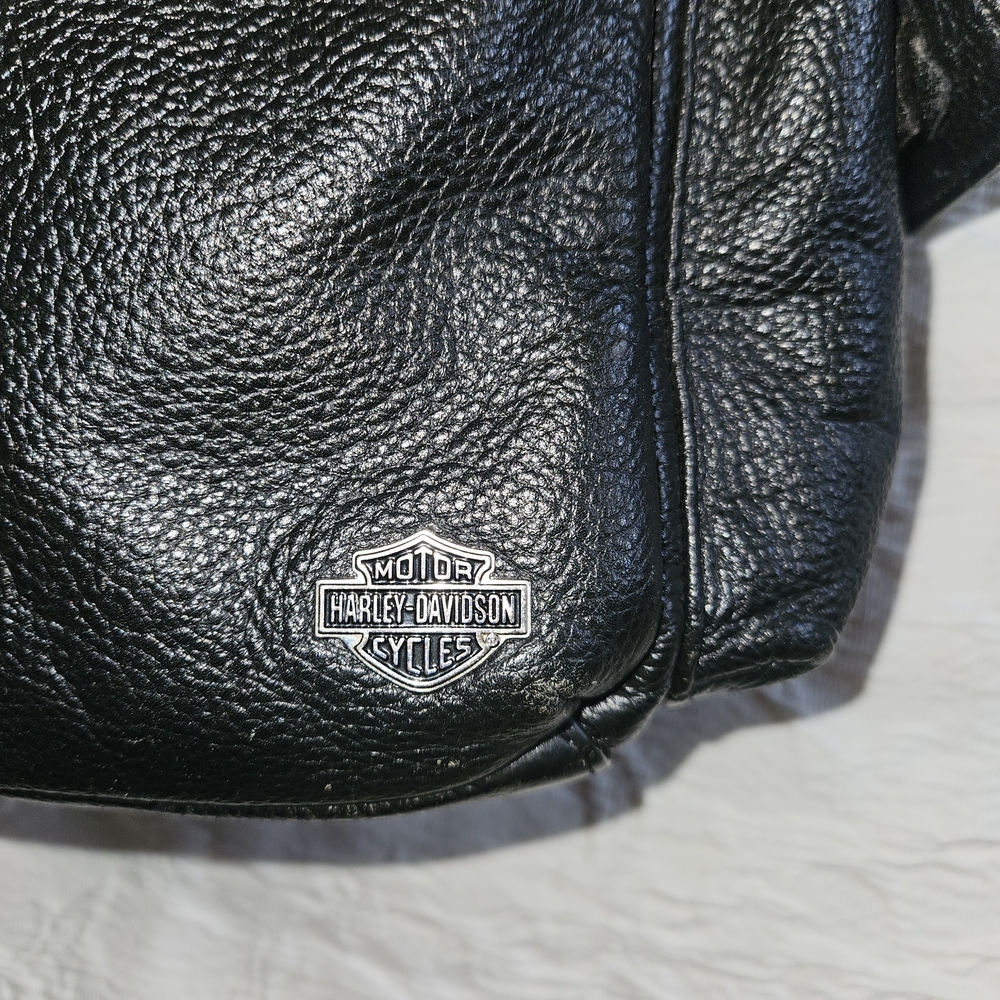 Harley-Davidson Black Leather Studded Backpack - Picture 3 of 8